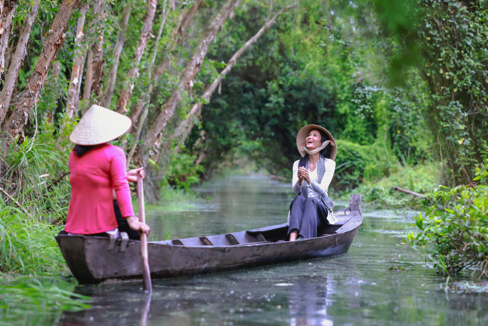 Long An (old) is known for Tan Lap Floating Village (Photo TL)