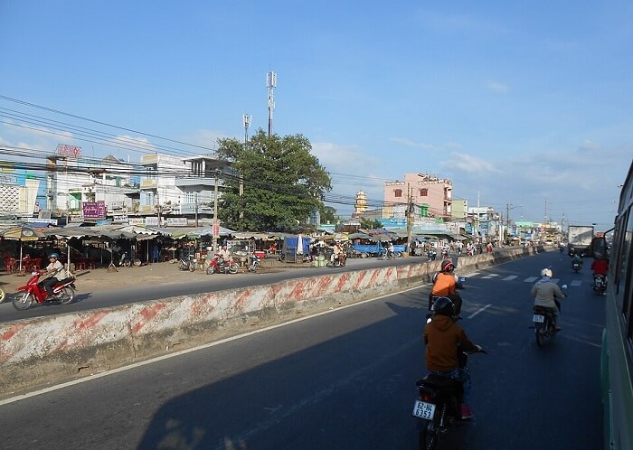 Đường đi Vườn Khóm Bến Lức